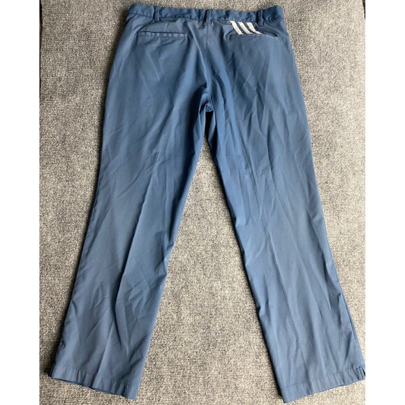 Adidas Golf Pants‎ Mens 34x30 Blue 3 Stripe Climalite Active Casual Sports - Picture 2 of 12